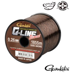 Fir monofilament Gamakatsu G-Line Element, Dark Brown, 0.24mm/4.1kg/2270m