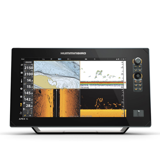 Sonar Humminbird Apex 16 Gps Mega SI+ Chartplotter DI+ Chirp 2D W/O