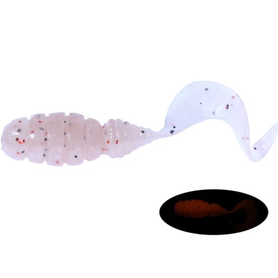 Nălucă Jackall Good Meal Grub, Half Boiled Krill, 3.8cm, 8buc/plic