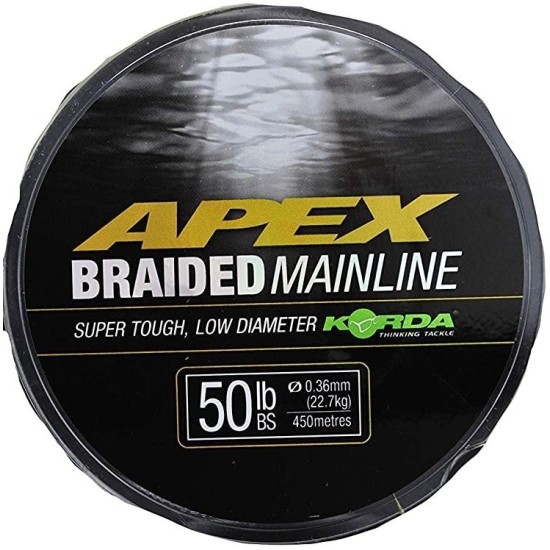 Fir Textil Korda Apex Braided Mainline Sub Brown, 0.36mm/22.67kg/450m