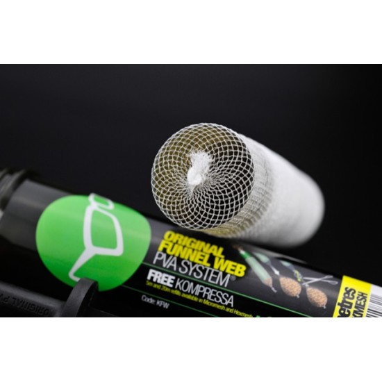 Kit plasă solubilă + tijă compresie Korda Boilie Funnel Web Pva System, 7m Kit plasă solubilă + tijă compresie Korda Boilie Funnel Web Pva System, 7m