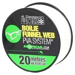 Rezervă plasă solubilă Korda PVA Boilie Funnel Web Refill, Hexmesh, 35mm/20m