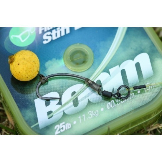 Fir Fluorocarbon Korda Boom Stiff Link, Low Vis Green, 0.45mm/6.8kg/15m Fir Fluorocarbon Korda Boom Stiff Link, Low Vis Green, 0.45mm/6.8kg/15m