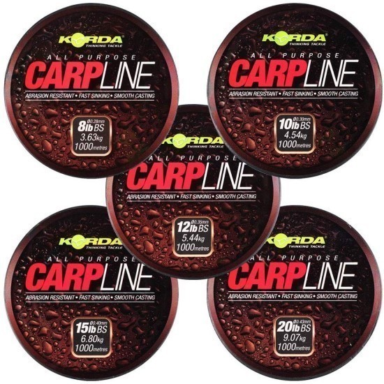 Fir monofilament Korda Carp Line, 0.40mm/6.80kg/1000m Fir monofilament Korda Carp Line, 0.40mm/6.80kg/1000m