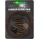 Kit montură plumb pierdut Korda Dark Matter Lead Clip Action Pack, Silt , 5buc/pachet