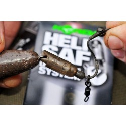Sistem clips pentru plumb pierdut Korda Heli Safe Lead Release, Green, 2buc/blister