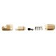 Sistem clips pentru plumb pierdut Korda Mini Heli Safe Lead Release, Brown, 2buc/blister