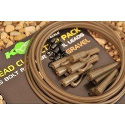 Kit montură plumb pierdut Korda Lead Clip Action Pack, Gravel