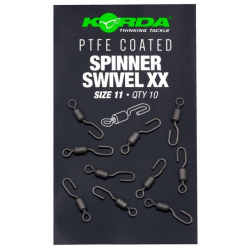 Vârtej cu agrafă rapidă Korda PTFE Spinner Swivel XX, Nr.11, 10buc/plic