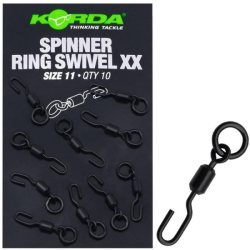 Vârtej cu agrafă rapidă și anou Korda Spinner Ring Swivel XX, Nr.11, 10buc/plic