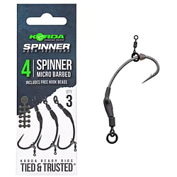 Cârlige Korda Spinner Hook Selections, Nr.4, 3buc/plic