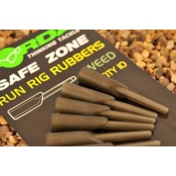 Tub protecție vârtej Korda Run Rig Rubber, Weed Green, 10buc/plic