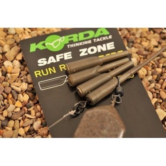 Tub protecție vârtej Korda Run Rig Rubber, Gravel Brown, 10buc/plic