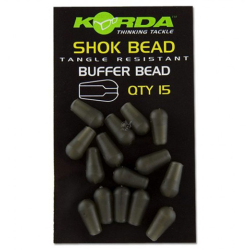 Manșon antișoc Korda Shok Buffer Bead, Weedy Green, 15buc/plic