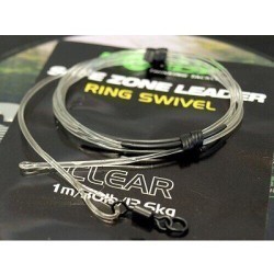 Montură Korda Kamo Leader Ring Swivel, Clear, 18.1kg/100cm