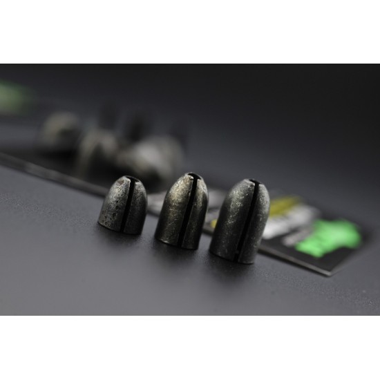 Kit plumb culisant Korda Flying Back Leads Kwik Change System + 10 Rubber Beads, Medium (5g/0.17oz), 6buc/blister