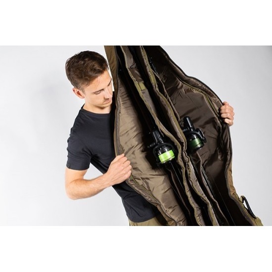 Husă Korda Compac 2 Rod Holdall 12ft, 2x Lansete + 2x Mulinete, 200x25x13cm Husă Korda Compac 2 Rod Holdall 12ft, 2x Lansete + 2x Mulinete, 200x25x13cm