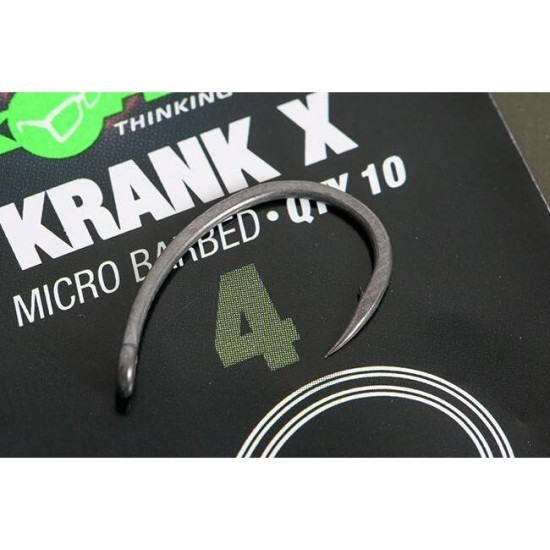 Cârlige Korda Krank X Micro Barbed, Nr.4, 10buc/plic