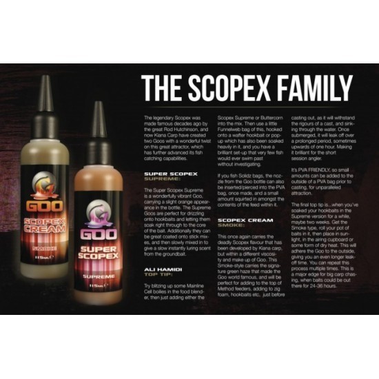 Atractant Korda Goo Scopex Cream Smoke, 115ml