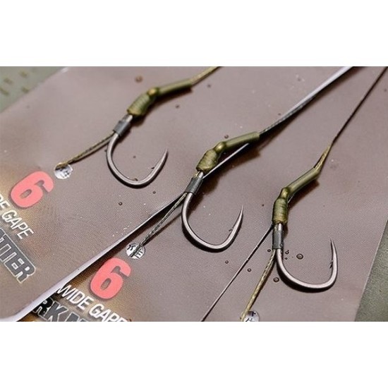 Montură Korda Carp Rig Dark Matter Wide Gape + Free Extenda Stops, Nr.8/15lbs, 1buc/blister