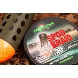 Fir textil Korda Spod Braid Fluoro Green, 0.16mm/9.1kg/300m
