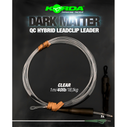 Montură Korda Hybrid QC Lead Clip, Clear, 18.1kg/100cm