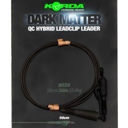 Montură Korda Hybrid QC Lead Clip, Clear, 18.1kg/50cm