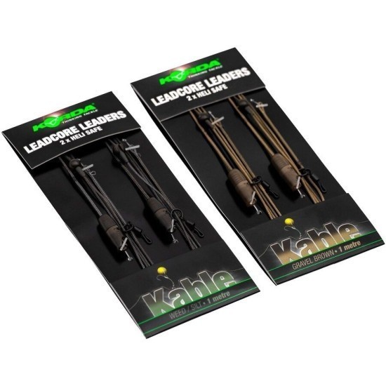 Montură Leadcore plumb pierdut Korda Heli Safe, Gravel, 2buc/blister