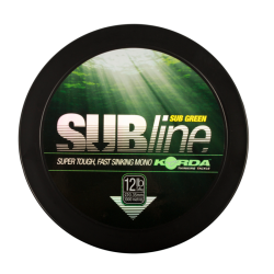 Fir monofilament Korda Subline Fast Sinking, Green, 0.33mm/10lb/1000m