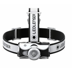 Lanternă de cap reîncărcabilă Ledlenser MH7, Black/White, 600 Lumeni