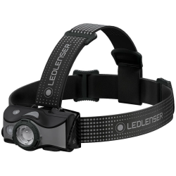 Lanternă de cap reîncărcabilă Ledlenser MH7 Grey, 600 Lumeni, Li-Ion + Cablu USB