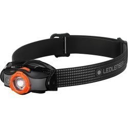 Lanternă de cap reîncărcabilă Ledlenser MH5, Black/Orange, 400 Lumeni