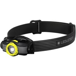 Lanternă de cap reîncărcabilă Ledlenser MH5, Black/Yellow, 400 Lumeni