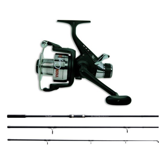 Combo lansetă Lineaeffe Ts Carp Stalker 3.90m/3.5lbs 3buc + mulinetă Lineaeffe Vigor Carp 60