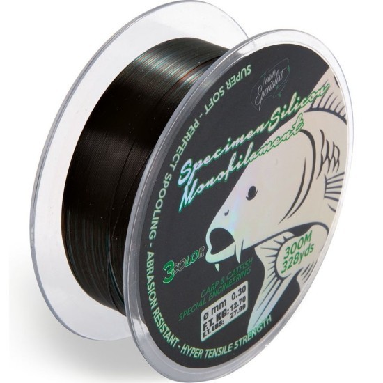 Fir monofilament Lineaeffe Specimen Silicone, Tricolor, 0.60mm/34.3kg/300m