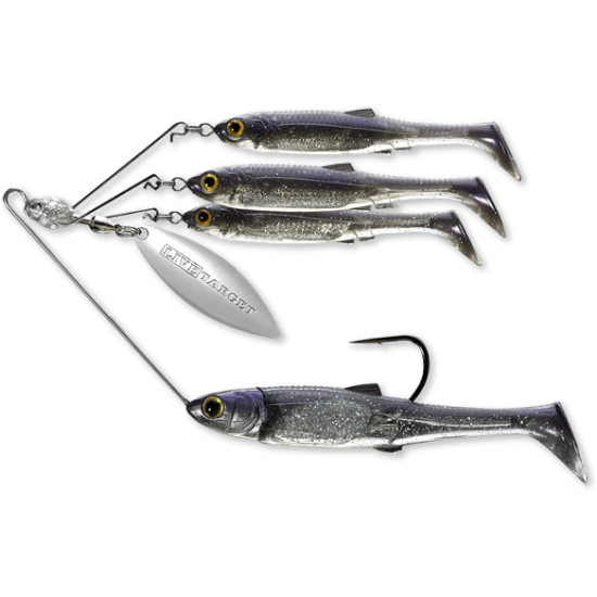 Spinner rig LiveTarget Baitball Spinner Rig, 851 Purple Pearl/Silver, Small, 11g Spinner rig LiveTarget Baitball Spinner Rig, 851 Purple Pearl/Silver, Small, 11g