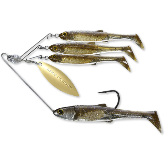 Spinner rig LiveTarget Baitball Spinner Rig, 853 Dark Amber/Gold, Small, 11g Spinner rig LiveTarget Baitball Spinner Rig, 853 Dark Amber/Gold, Small, 11g