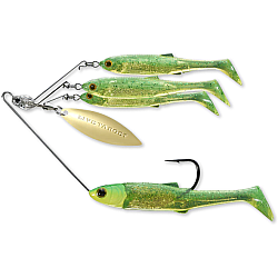 Spinner rig LiveTarget Baitball Spinner Rig, 856 Lime Chartreuse/Gold, Small, 11g