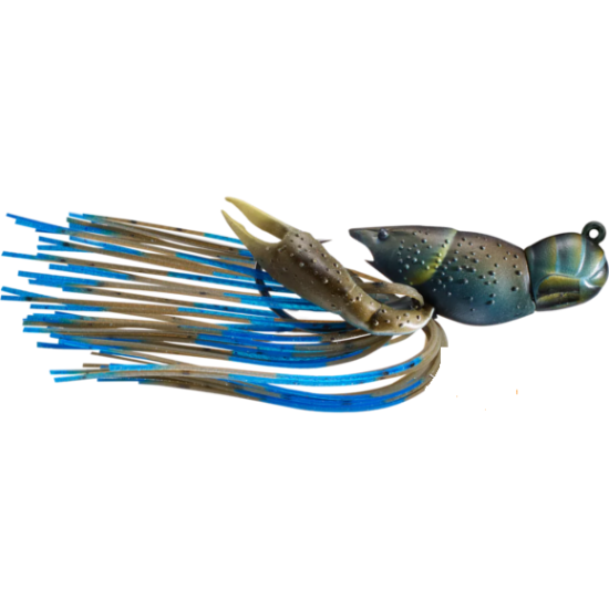 Nălucă LiveTarget Hollow Body Crawfish Jig, 147 Mud/Blue, 4.5cm/14g