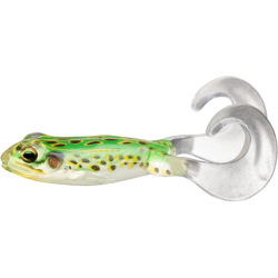 Broască LiveTarget Freestyle Frog, 512 Floroscent Green/Yellow, 7.5cm, 2buc/plic