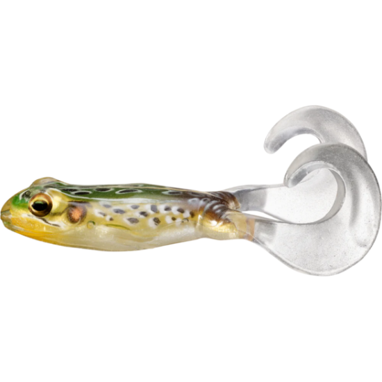 Broască LiveTarget Freestyle Frog, 514 Emerald/Brown, 7.5cm, 2buc/plic