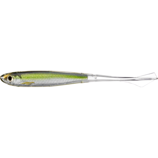 Shad LiveTarget Ghost Tail Minnow, 952 Silver/Green, 11.5cm, 4buc/plic