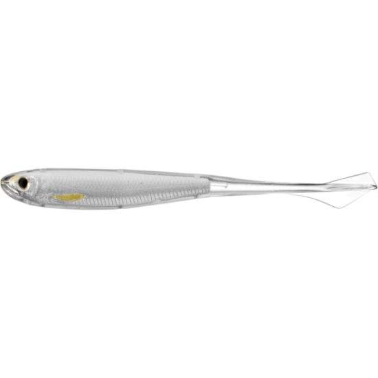 Shad LiveTarget Ghost Tail Minnow, 134 Silver/Pearl, 9.5cm, 4buc/plic