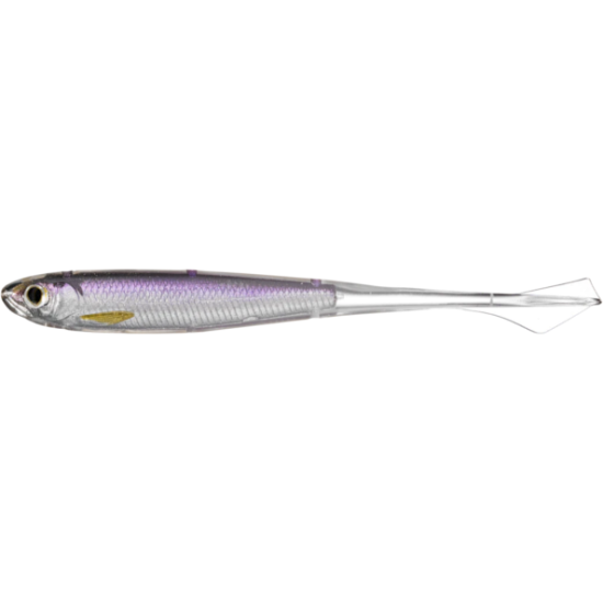 Shad LiveTarget Ghost Tail Minnow, 207 Silver/Purple, 9.5cm, 4buc/plic