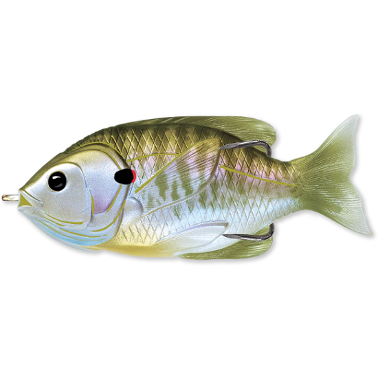 Swimbait LiveTarget Hollow Body Sunfish, 550 Natural/Olive Bluegill, 9cm/18g