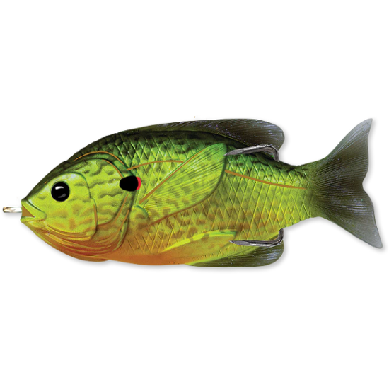 Swimbait LiveTarget Hollow Body Sunfish, 552 Florescent Pumpkinseed, 7.5cm/12g