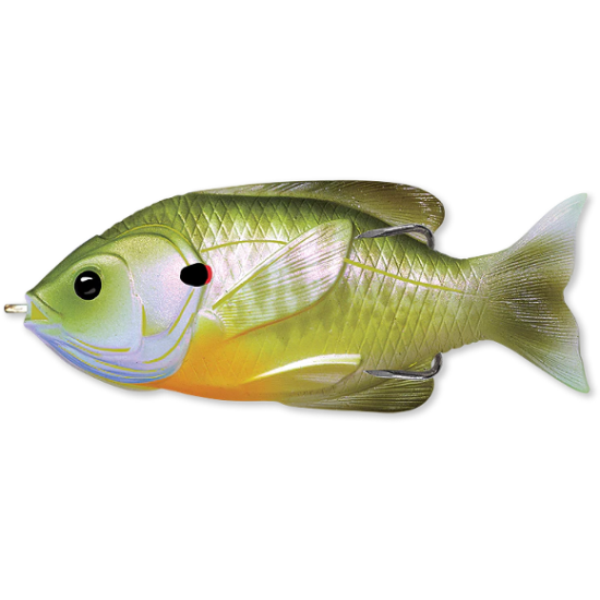 Swimbait LiveTarget Hollow Body Sunfish, 554 Natural/Green Bluegill, 9cm/18g