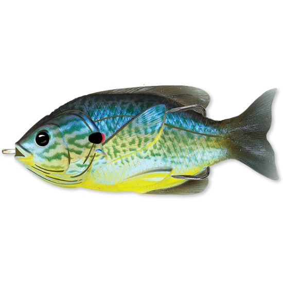 Swimbait LiveTarget Hollow Body Sunfish, 555 Blue/Yellow Pumpkinseed, 7.5cm/12g