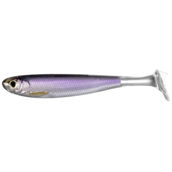 Shad LiveTarget Slow-Roll Shiner Paddle Tail, 207 Silver/Purple, 12.5cm, 3buc/plic