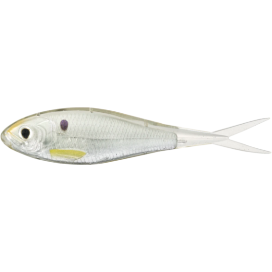 Shad LiveTarget Skip Shad Soft Jerkbait, 134 Silver/Pearl, 11cm, 4buc/plic